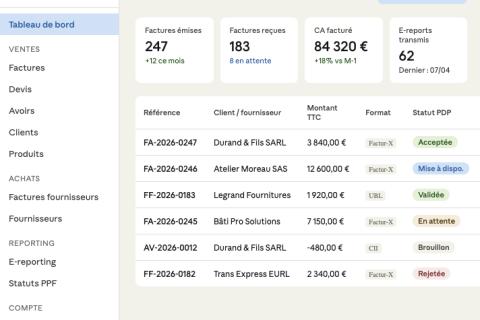 Illustration du projet Saas Facturation