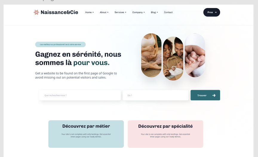 Illustration du projet Plateforme d'intermédiation Parents / Professionnels de santé