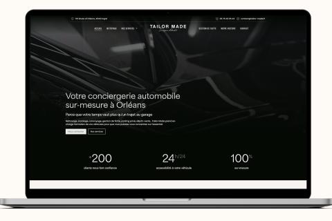 Illustration du projet Création de site internet pour Tailor Made
