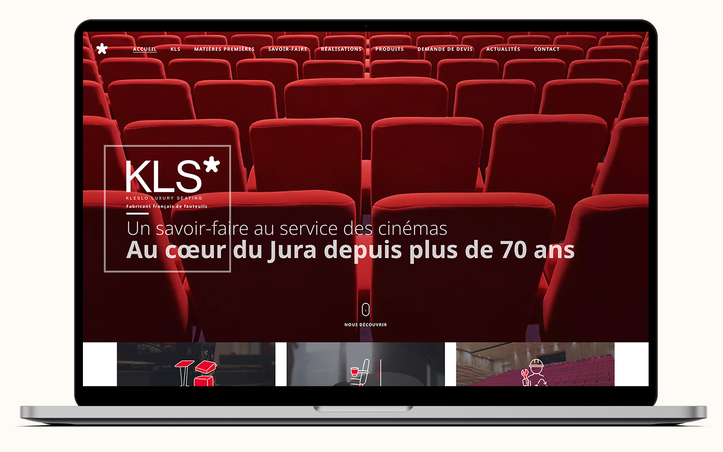 Illustration du projet Création de site internet pour Kleslo