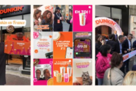 Lancement 360 de Dunkin’ en France – création de la hype et installation de la marque auprès des 18-35 ans