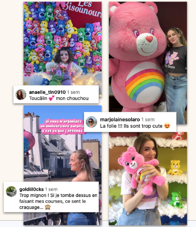Illustration du projet Relance de Care Bears en France – événement influenceurs et médias pour la nouvelle collection
