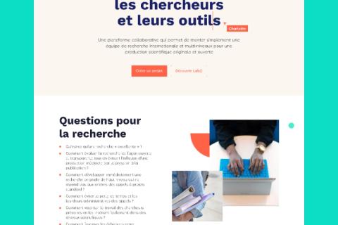 Création de l’identité visuelle, conception et développement de la plateforme LABOMEGA