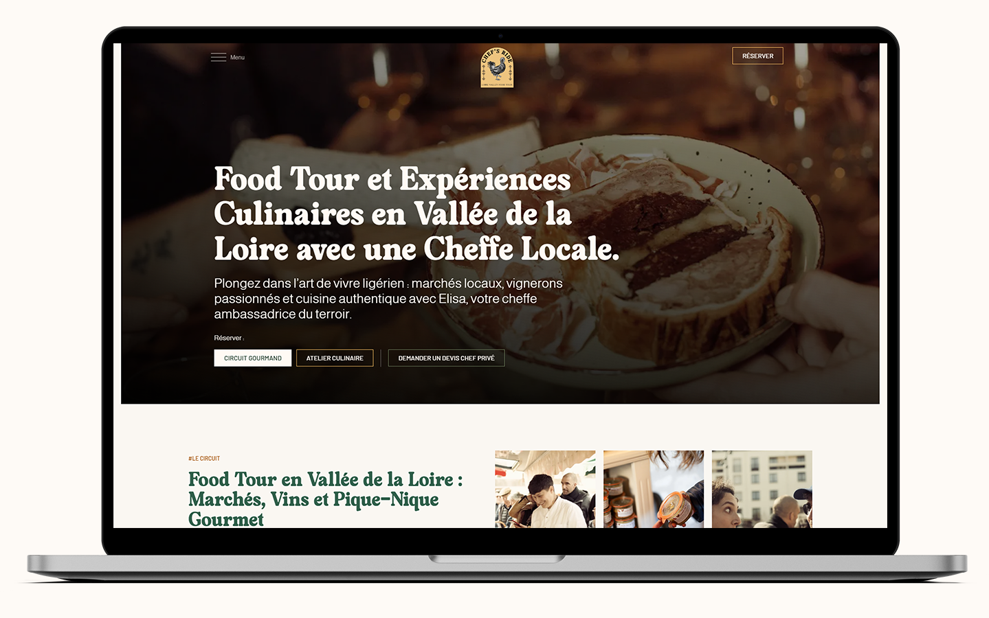 Illustration du projet Création de site internet pour Loire Valley Food Tour