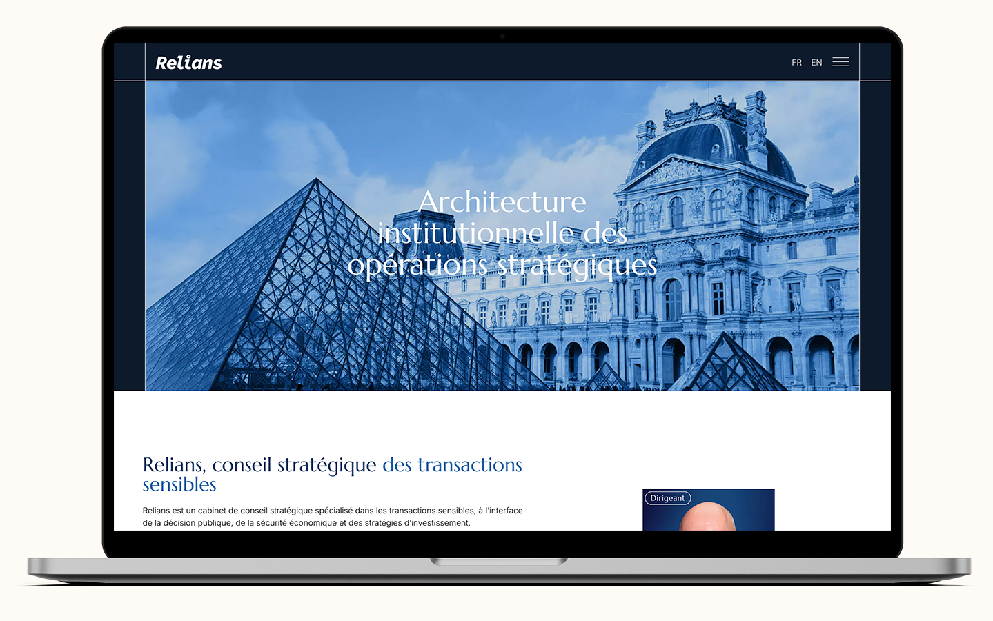Illustration du projet Création de site internet pour Relians