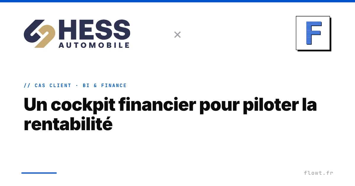 Illustration du projet Un cockpit financier pour piloter la rentabilité des concessions Hess Automobile