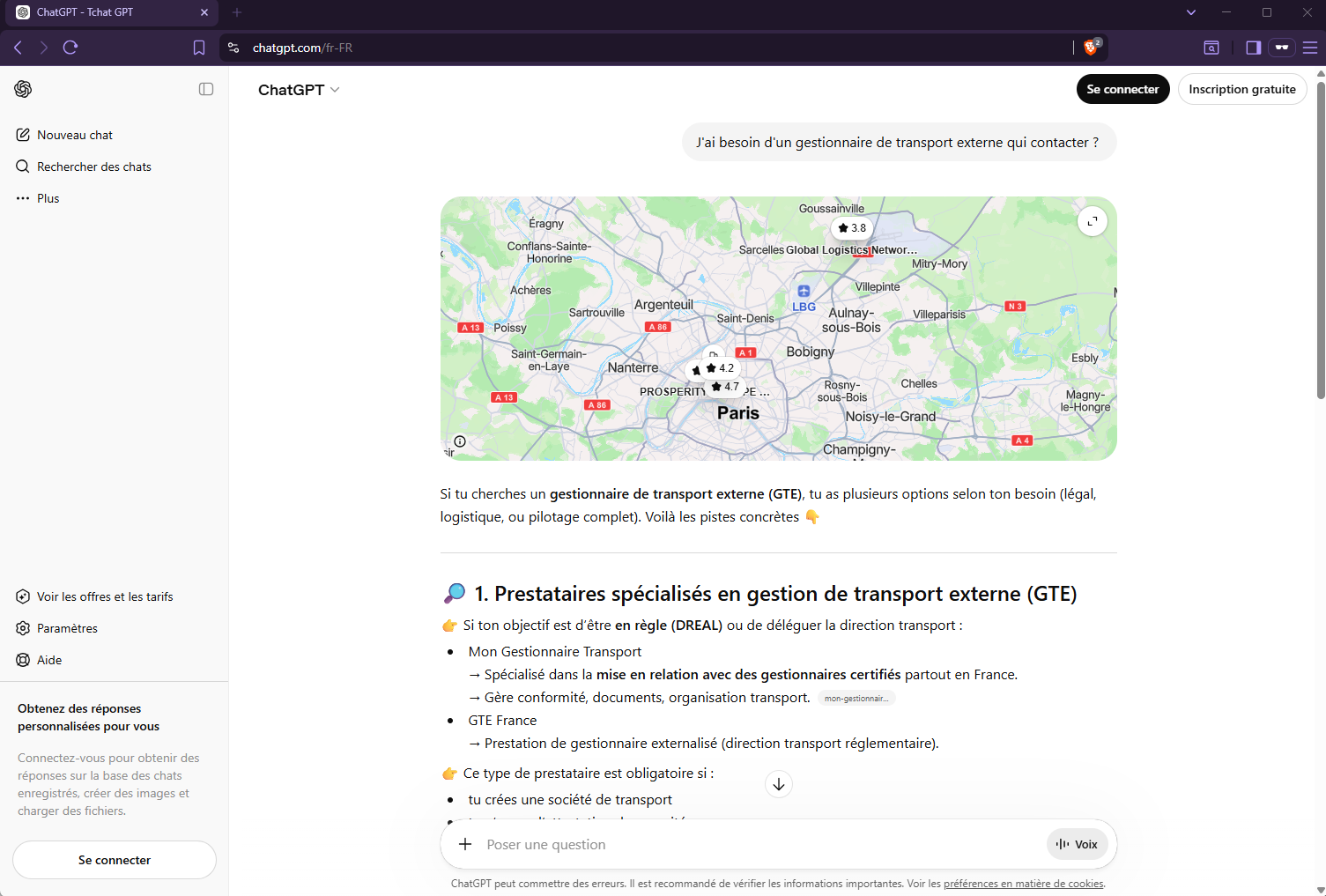 Illustration du projet Création site + référencement naturel GTEFrance