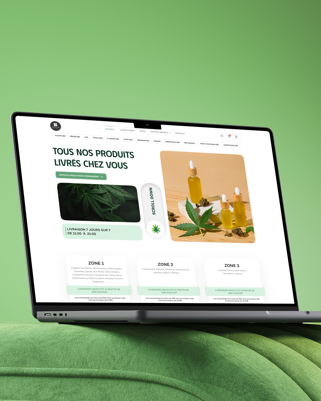 Illustration du projet Refonte de l’identité visuelle, webdesign UX/UI et développement web e-commerce.