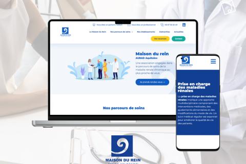 Illustration du projet Refonte du site vitrine de la Maison du Rein - Aurad Aquitaine
