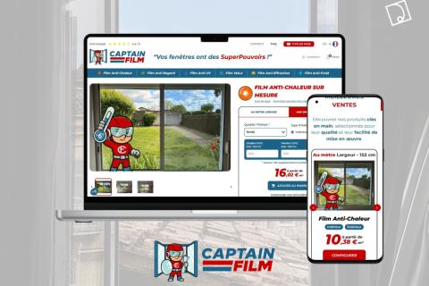 Illustration du projet Captain Film, le PrestaShop qui a des SuperPouvoirs !