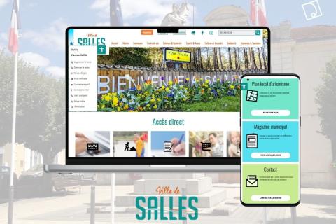Illustration du projet Refonte du site institutionnel de la Mairie de Salles conforme RGAA et RGPD