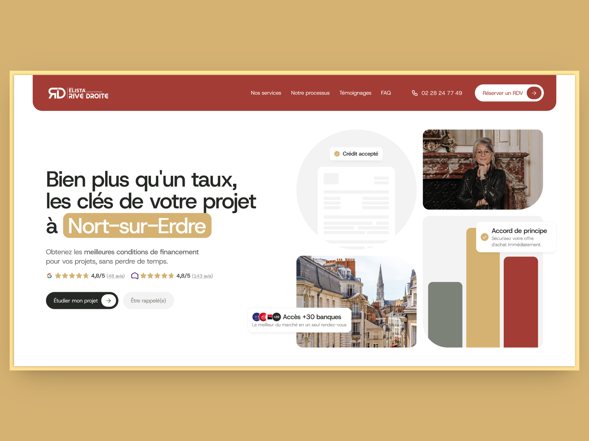 Illustration du projet Site internet pour Elista Rive Droite