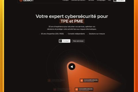 Illustration du projet Landing Page pour BZTECH