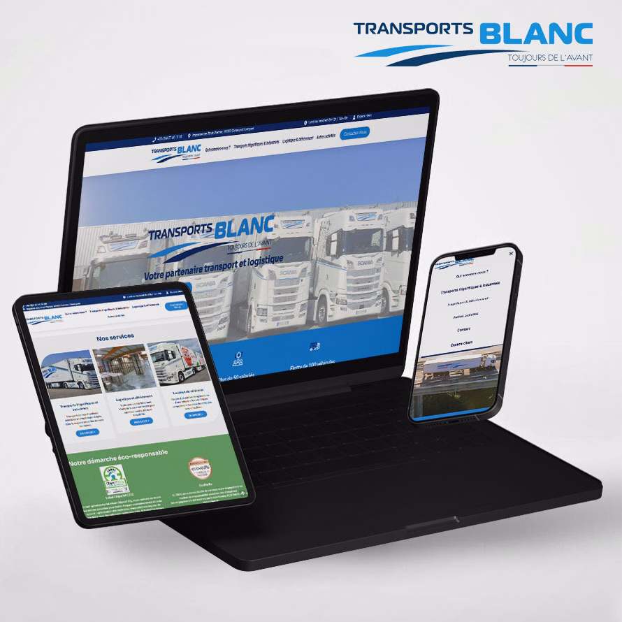 Illustration du projet Site vitrine - Société de transport