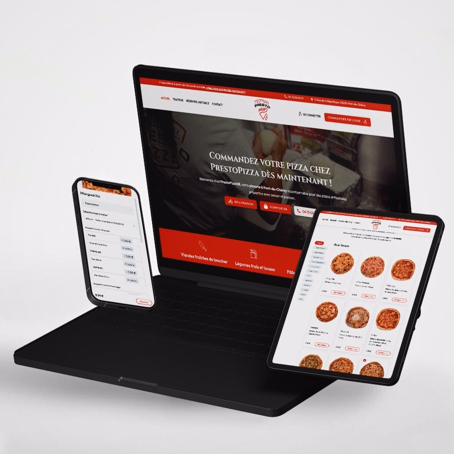 Illustration du projet Site E-commerce - Pizzeria