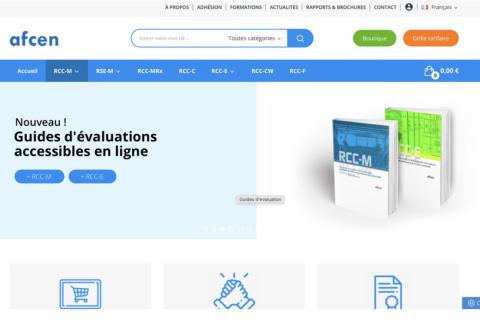 Illustration du projet Site vitrine et vente - espace menbres AFCEN