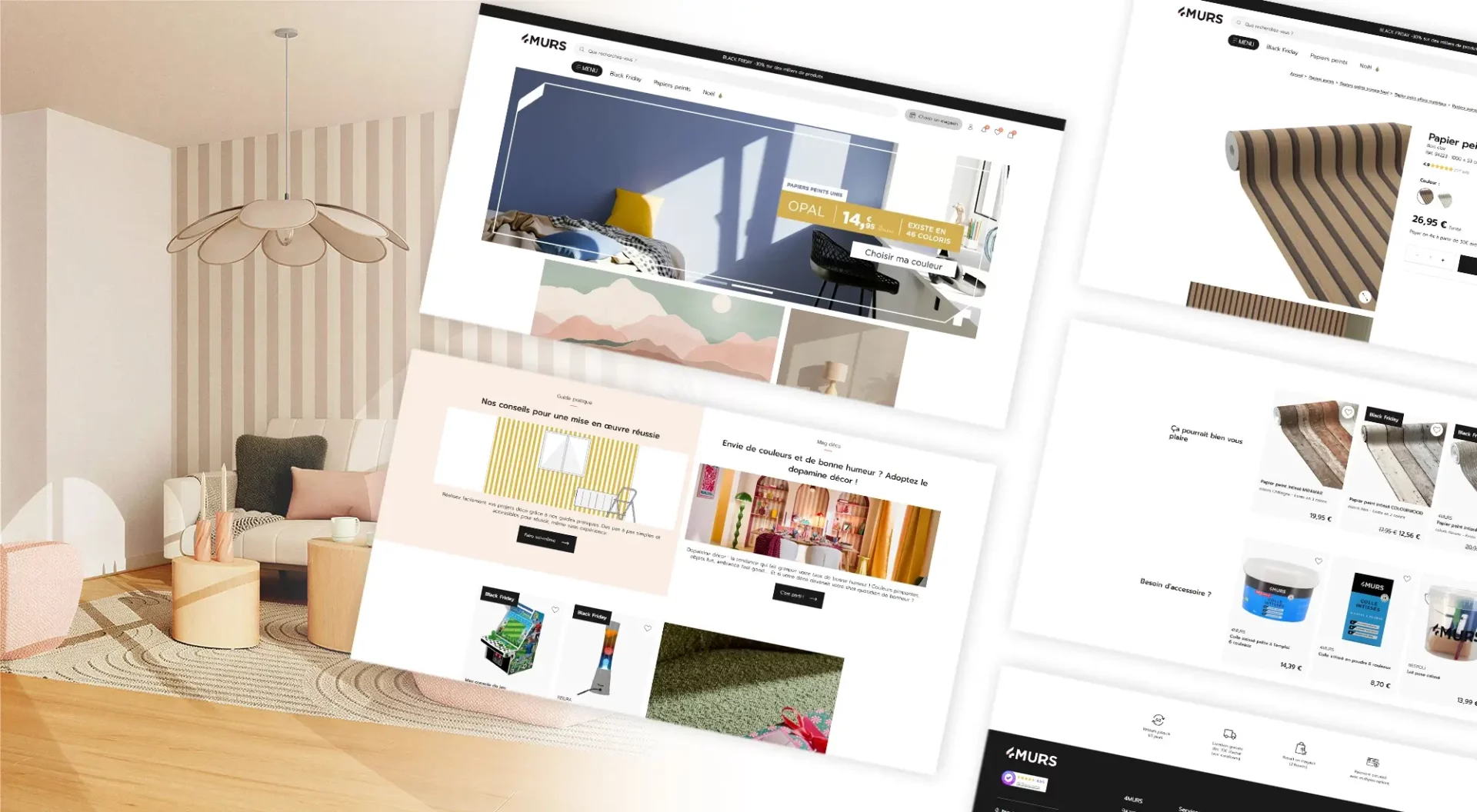 Illustration du projet Transformation digitale de 4Murs : déploiement de la plateforme Shopify