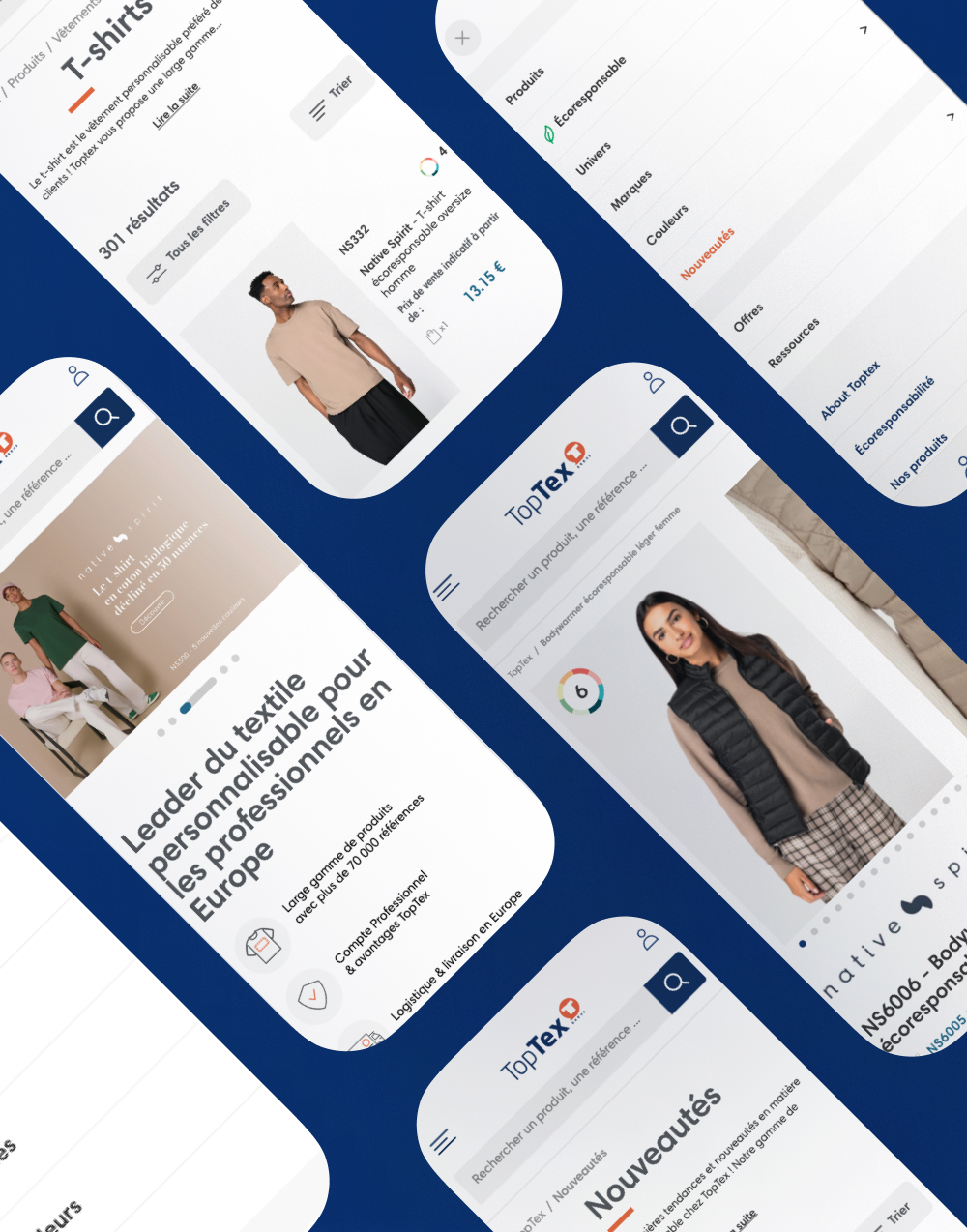 Illustration du projet Refonte Adobe Commerce du site TopTex