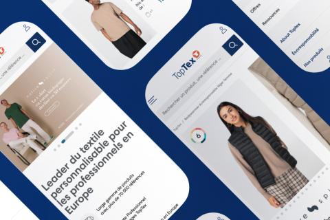 Illustration du projet Refonte Adobe Commerce du site TopTex