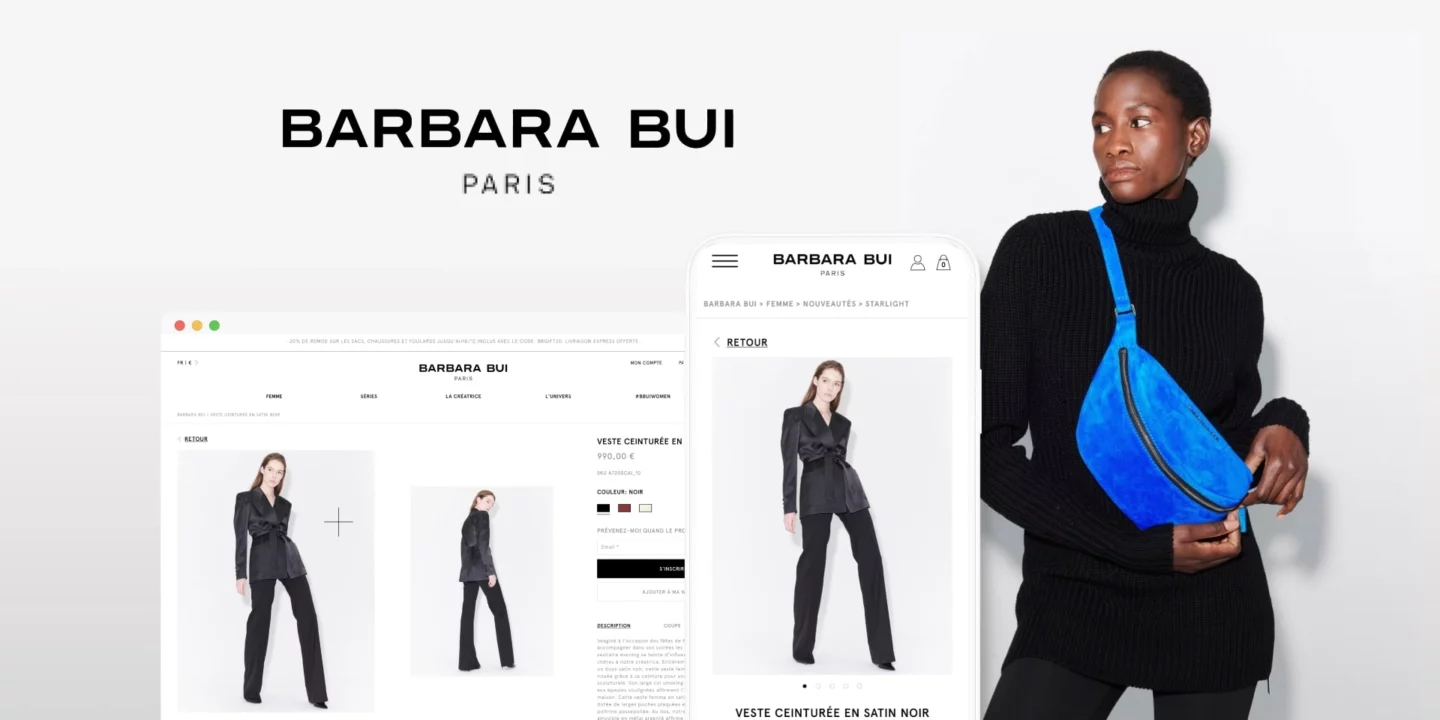 Illustration du projet Refonte Shopify Plus du site BARBARA BUI