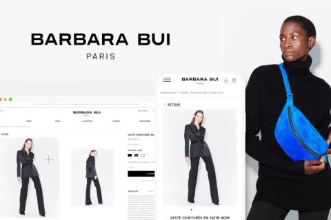 Illustration du projet Refonte Shopify Plus du site BARBARA BUI