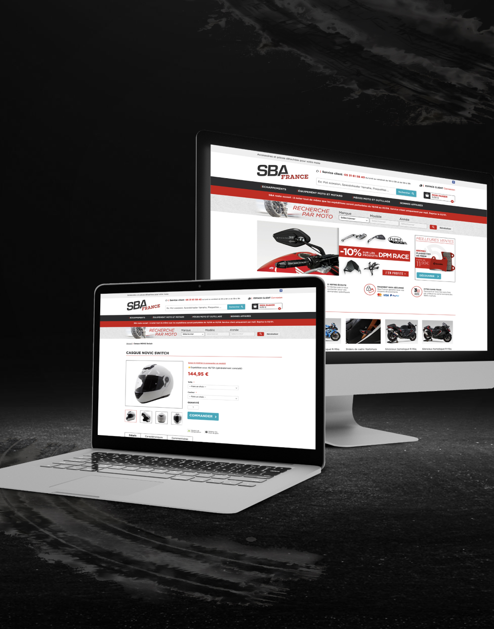 Illustration du projet Refonte Adobe Commerce du site SBA-France