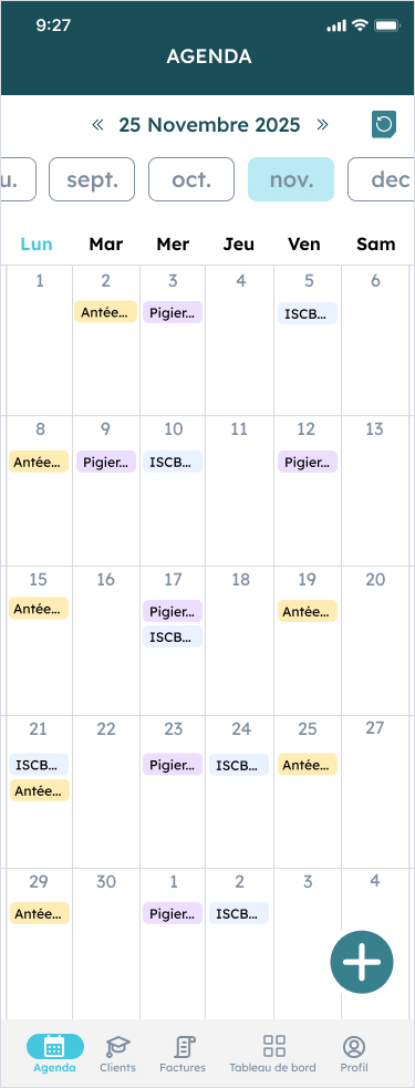 Illustration du projet Application mobile pour la gestion de formations des formateurs indépendants