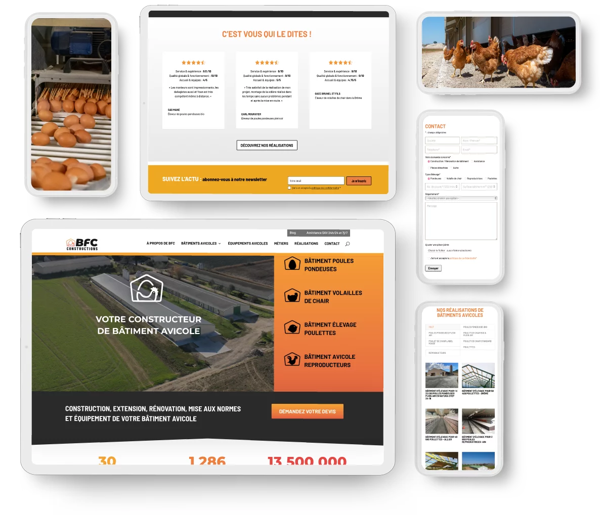 Illustration du projet Création logo et site web de BFC Constructions