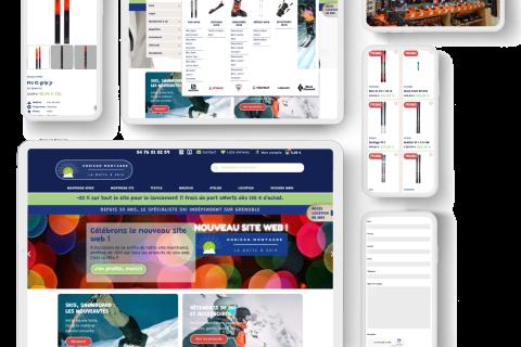 Illustration du projet Création du site e-commerce de Horizon Montagne – La Boîte à Skis