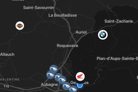 Illustration du projet IzenRide : l’application mobile communautaire pour motards/des