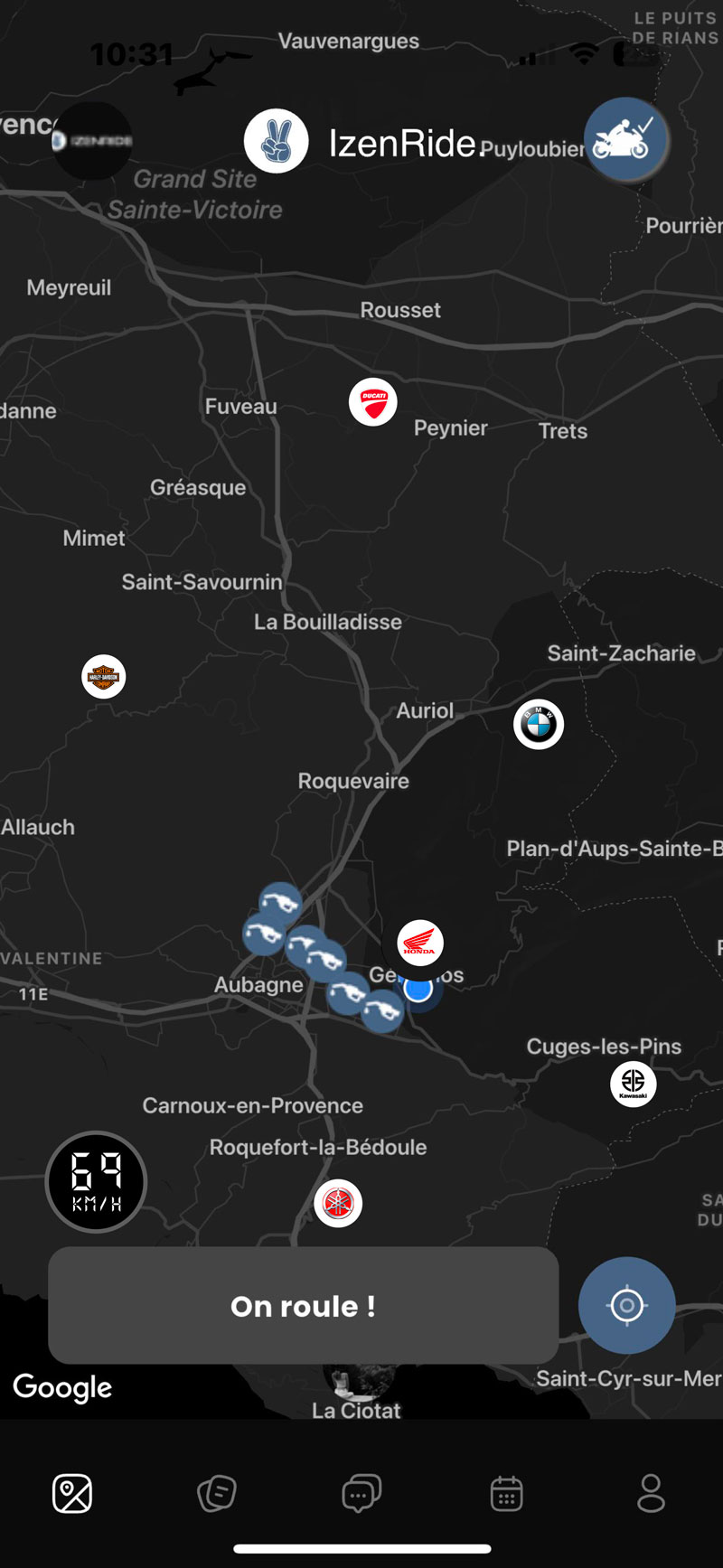 Illustration du projet IzenRide : l’application mobile communautaire pour motards/des