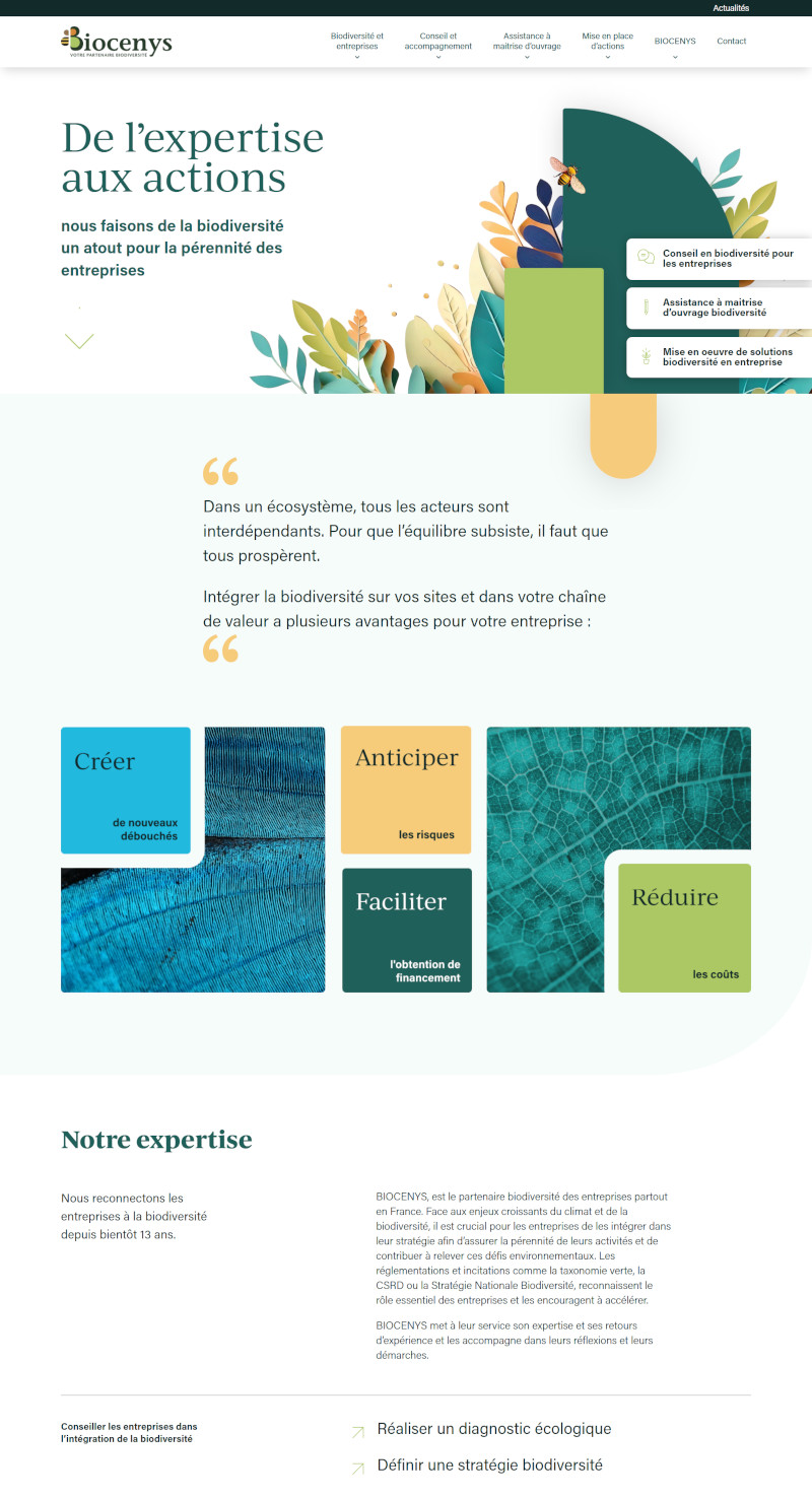 Illustration du projet Refonte du site Internet orientée conversions