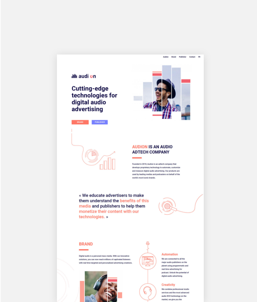 Illustration du projet Création d'une landing page