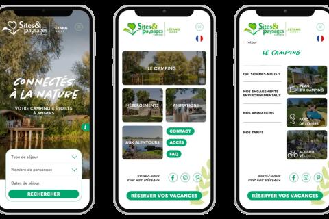 Illustration du projet Création d’un site chaleureux pour valoriser l’image du Camping de l’étang