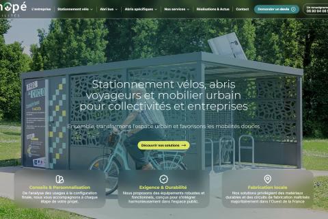 Illustration du projet Site de présentation de solutions de mobilité urbaine pour Kanopé Mobilités