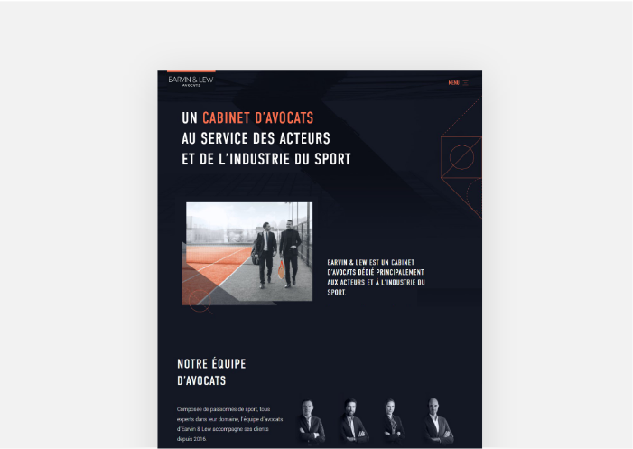 Illustration du projet Création du site vitrine