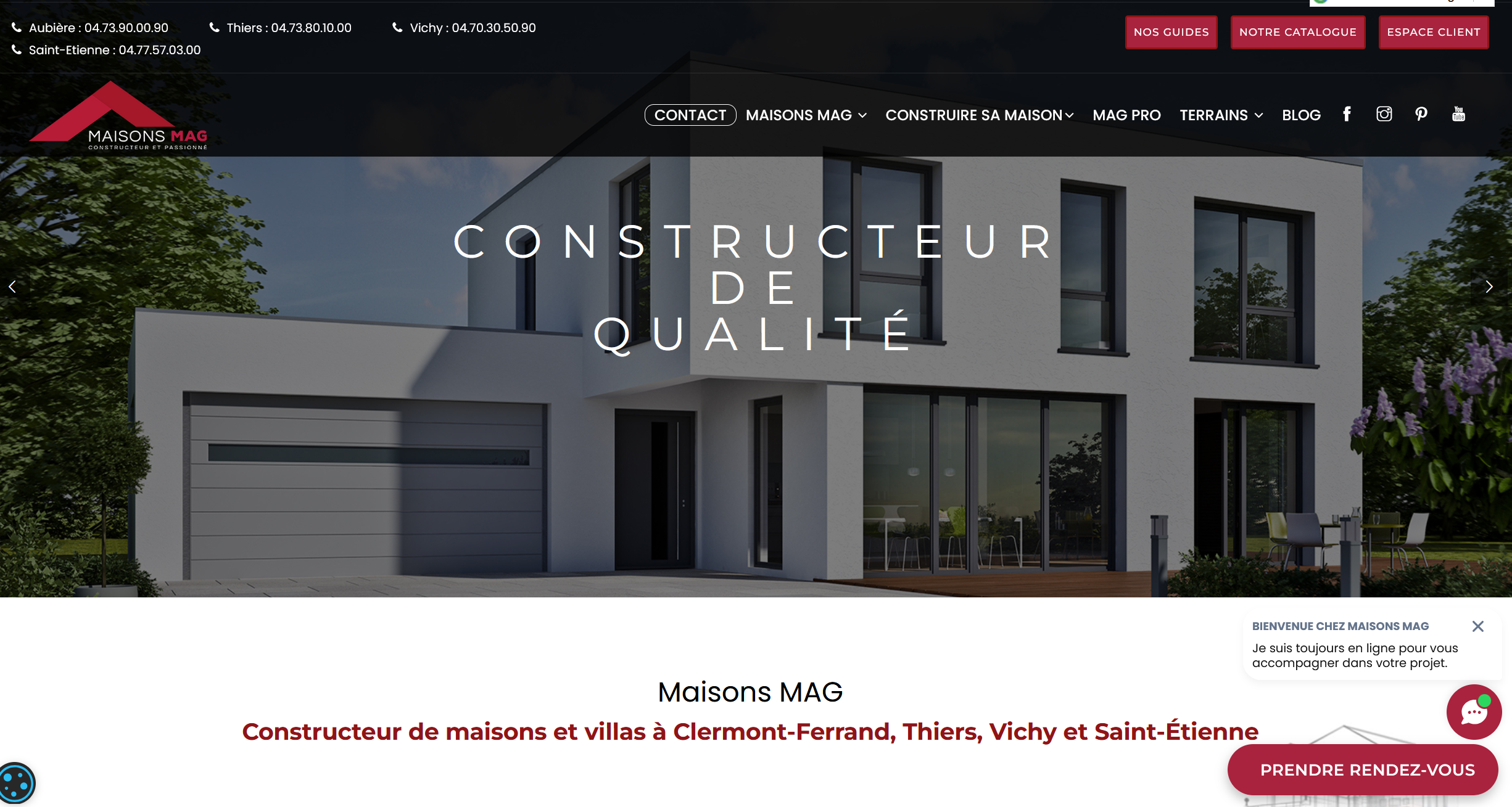 Illustration du projet Site internet institutionnel pour constructeur de maisons individuelles