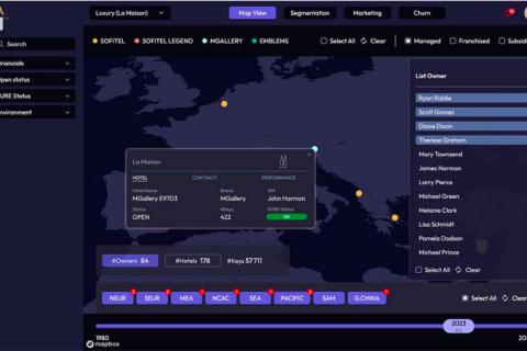 Illustration du projet Accor STORM : outil cartographique interne pour le groupe Accor
