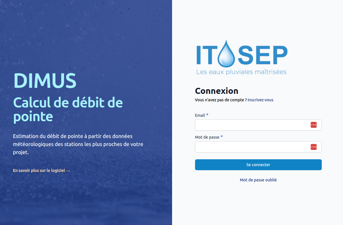 Illustration du projet Dimus : dimensionner vos débits d’eaux pluviales en quelques clics