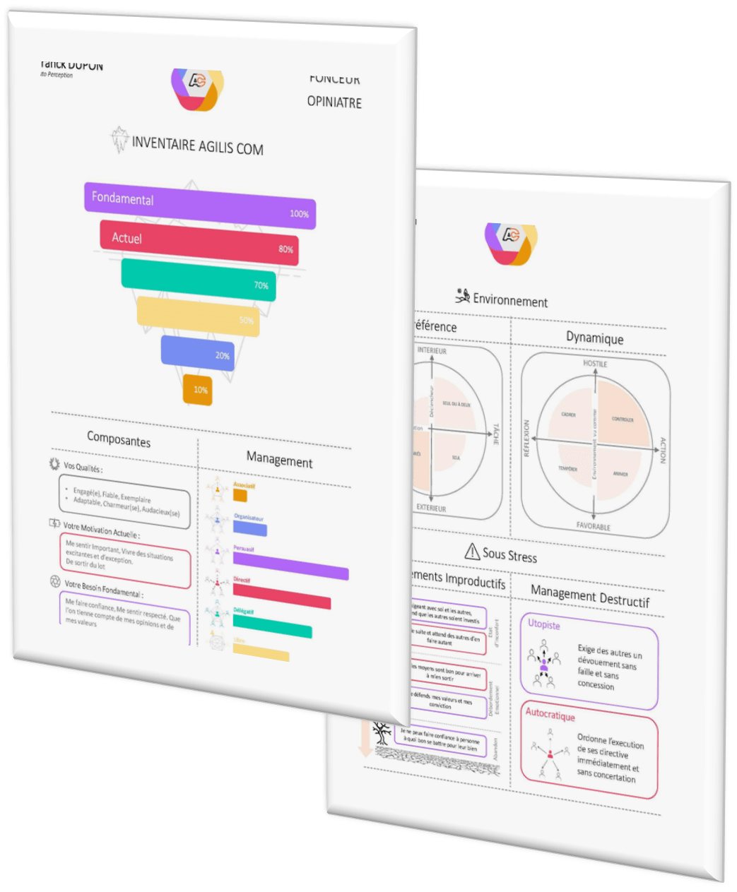 Illustration du projet AGILIS : Plateforme de questionnaires : personnalité et intelligence émotionnelle