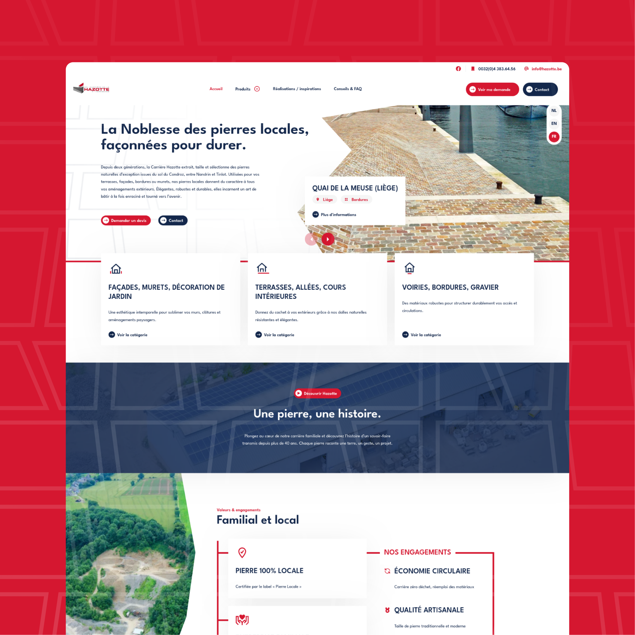 Illustration du projet Refonte du site de la Carrière Hazotte