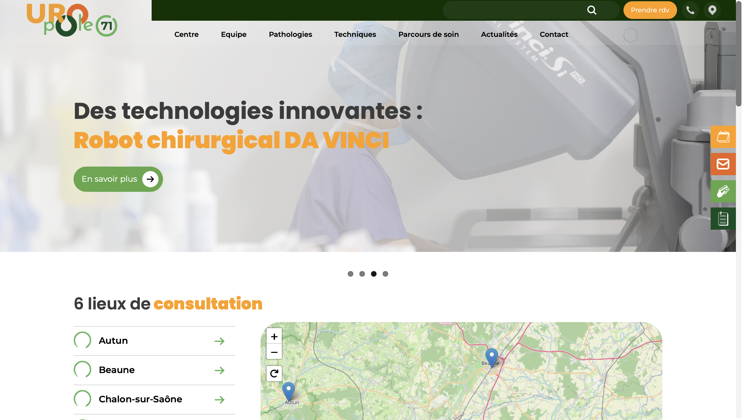 Illustration du projet Site internet du Centre Urologie Bourgogne Sud