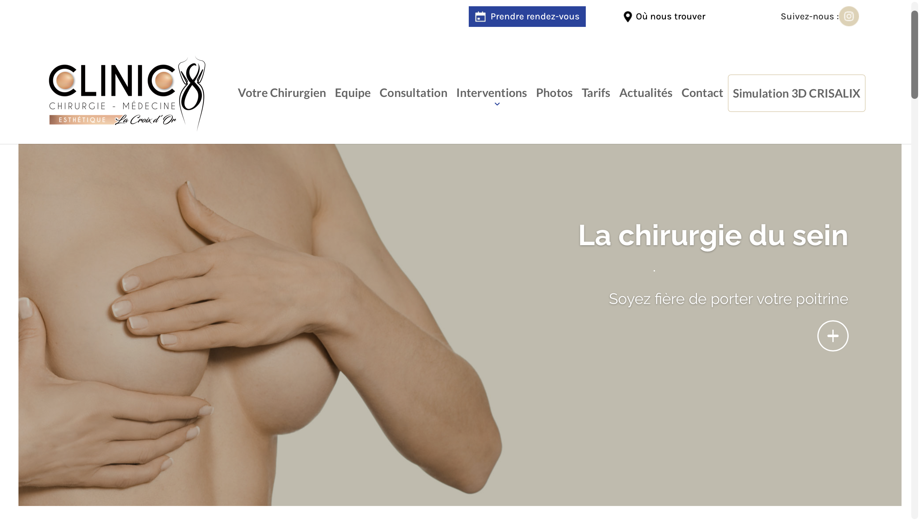 Illustration du projet Création du site internet de Valence Chirurgie Esthétique