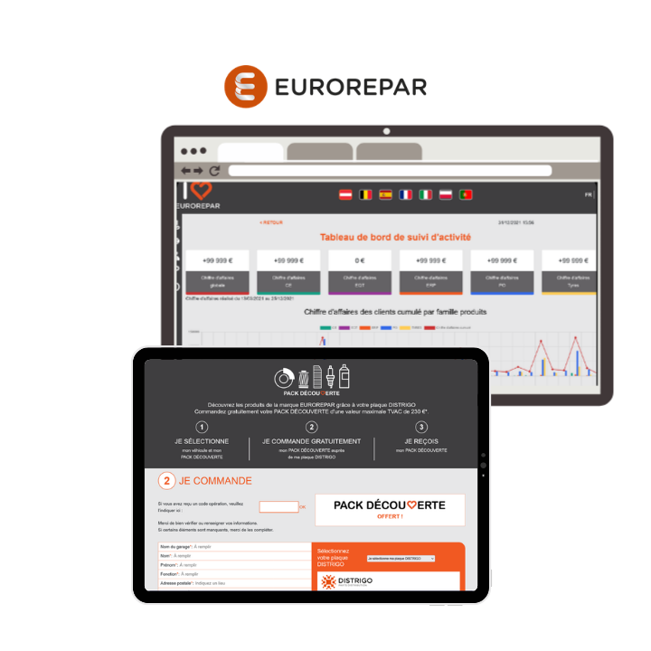 Illustration du projet Eurorepar (Stellantis) - Landing page & back-office de campagne