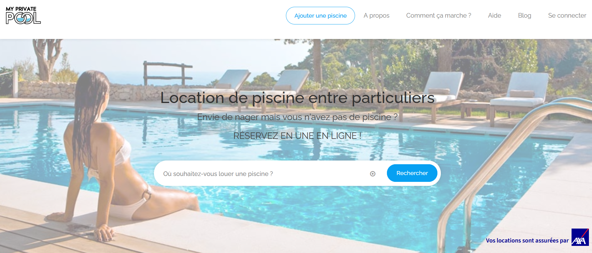 Illustration du projet Plateforme de location de piscines entre particuliers