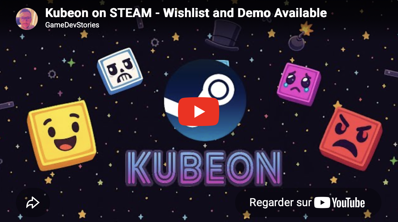 Illustration du projet Kubeon – Jeu d'arcade retro-electro sur Steam