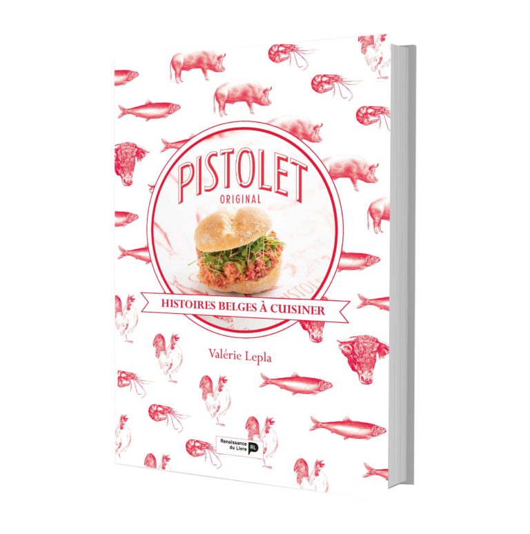 Illustratie van project IDENTITÉ VISUELLE POUR LA MARQUE “PISTOLET ORIGINAL”, ILLUSTRATIONS ET GRAPHISME POUR LEUR LIVRE « HISTOIRES BELGES À CUISINER» (PRÉSENTATION, MISE EN PAGE, CONTENU).