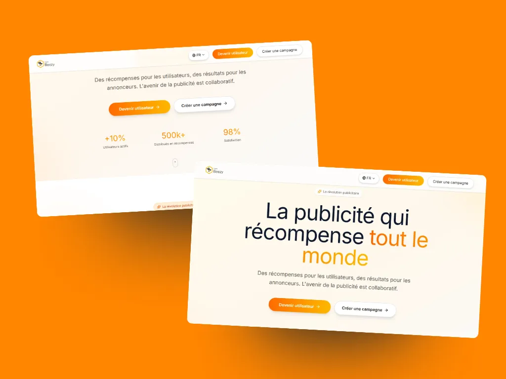 Illustration du projet I am Beezy – création d’une page “À propos” sur Mesure