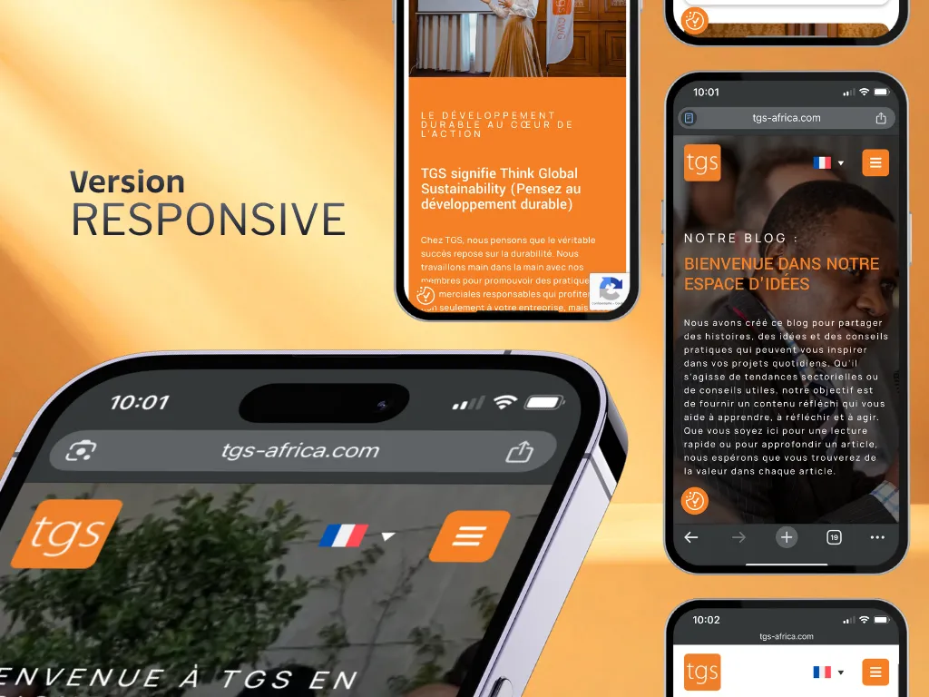 Illustration du projet TGS – Amélioration des performances et de l’expérience digitale du site web