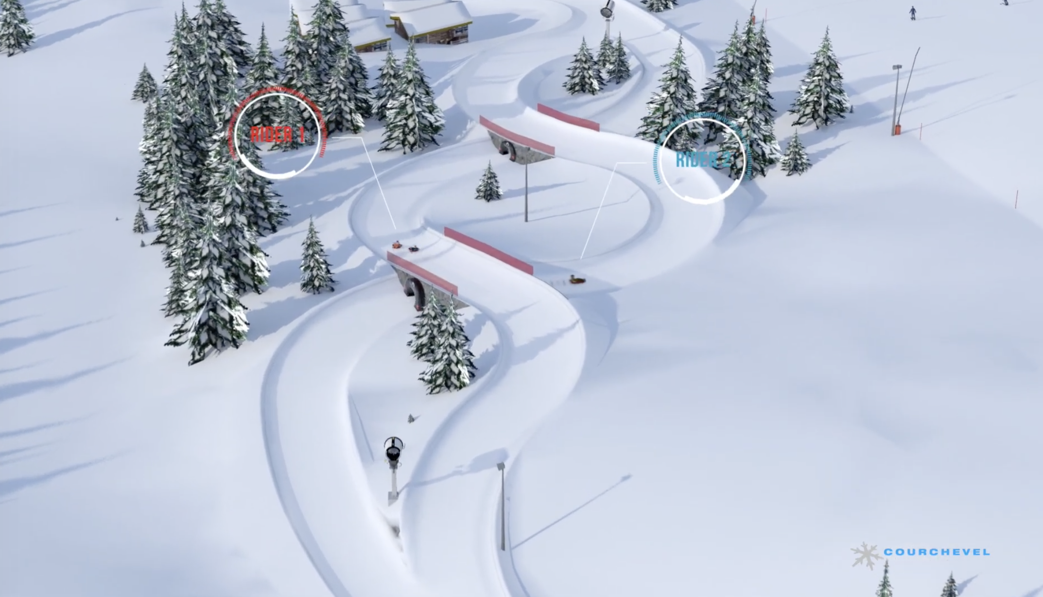 Illustration du projet FILM ANIMATION 3 D. - PISTE DE LUGE DE COURCHEVEL